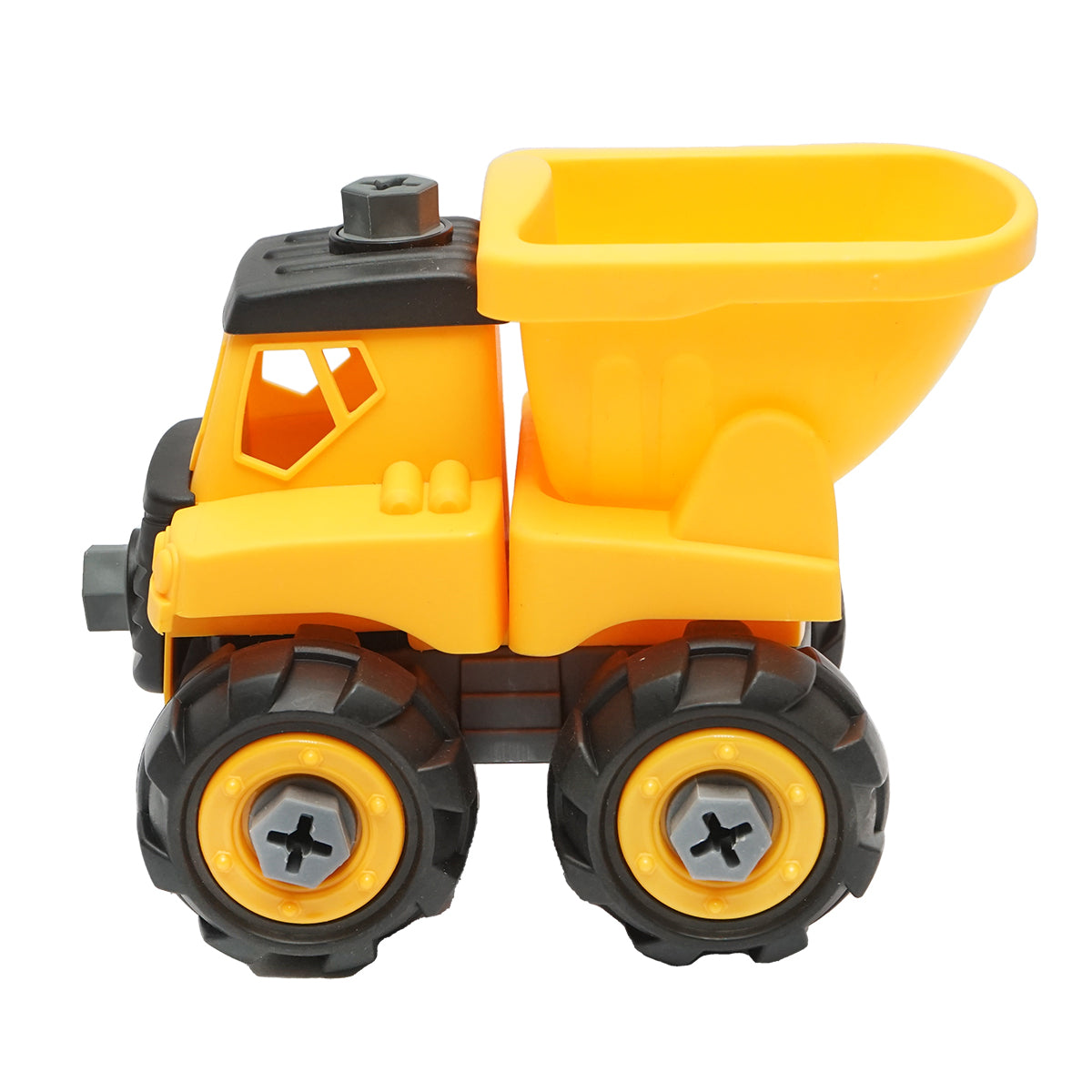 Jucărie camion galben tip Montessori pentru copii, DISLW93