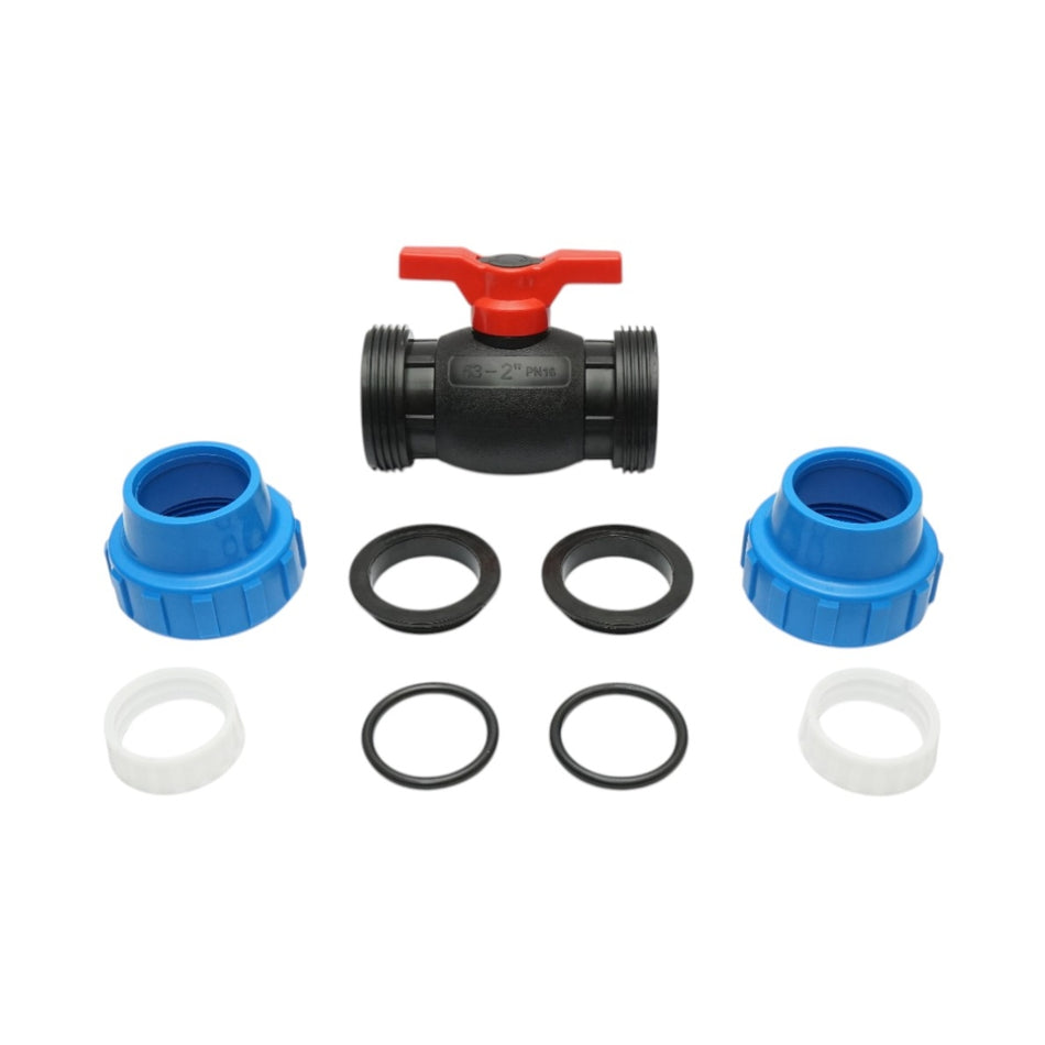 Robinet cu bilă cu compresiune 63 × 63 mm PN16 pentru sisteme de irigații DISLT99