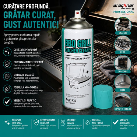 Spray spumă activă pentru curățare grătar 400 ml Breckner Germany BK91322