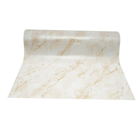 Folie protecție pentru masă decorativă PVC siliconizat 80 cm × 20 m, grosime 1,2 mm Marmura natur Breckner Germany DISUN23