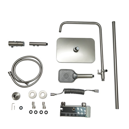 Set Dus Multifunctional Cu Termostat, Afisaj Digital 4 Functii