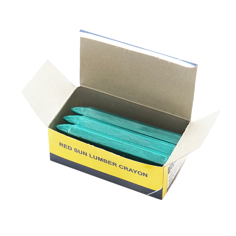 Set cretă industrială verde pentru marcaje pe lemn, 12 bucăți/cutie BK88675