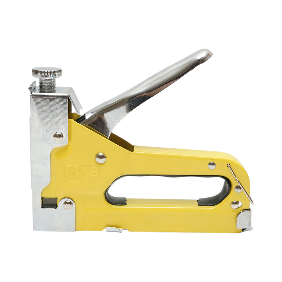 Capsator manual tapiterie reglabil 3 in 1, capse C 4-14mm, capse U 10-12mm, capse T 10-14mm, set 300 capse incluse Crownman