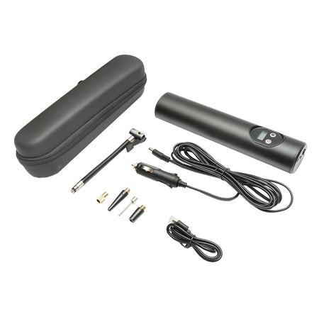 Compresor Aer Portabil Negru 12,4v Baterie 6000am, 250x56x47mm