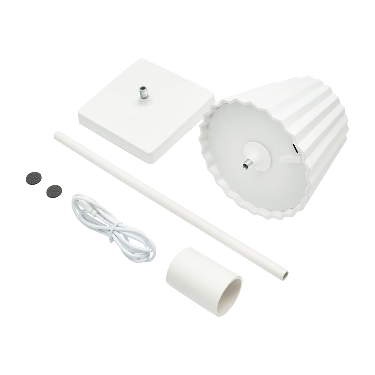 Lampa De Masa Led 3w Reincarcabila, 3.7v 1800mah, Usb 5v 1a, Alb