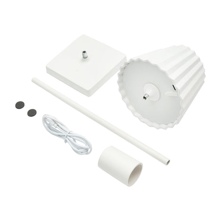 Lampa De Masa Led 3w Reincarcabila, 3.7v 1800mah, Usb 5v 1a, Alb