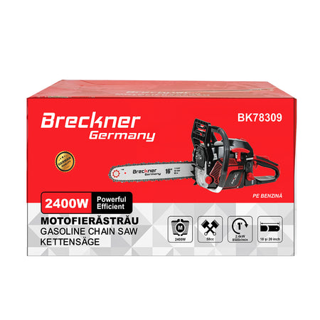 Motoferastrau, 1 Cilindru, 2.4kw, 8500rpm. 58cc. Cu Lama 18/20 Inch
