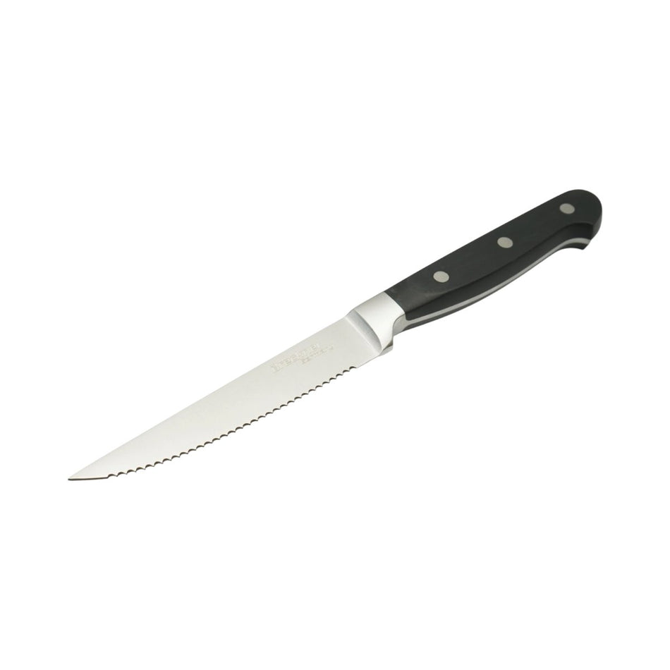 Cuțit pentru steak cu lamă zimțată de 11 cm din oțel 5Cr15MoV și mâner ABS Breckner Germany AAA415