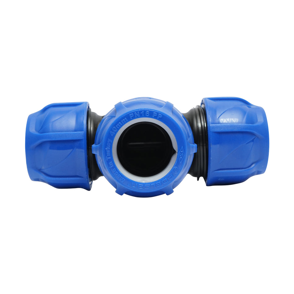 Teu Egal Compresiune D40x40x40mm Pn16, Pentru Sisteme De Irigatii