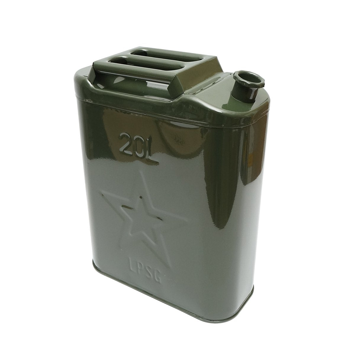Canistră metal 20 L cu dop înșurubabil 350 × 170 × 470 mm DISLZ10