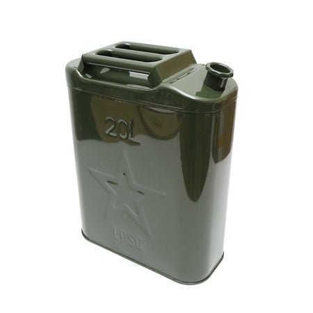 Canistră metal 20 L cu dop înșurubabil 350 × 170 × 470 mm DISLZ10