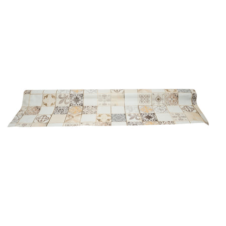 Fata De Masa Pvc  1.37x20m, Model Mozaic Natur, 45gr/mp