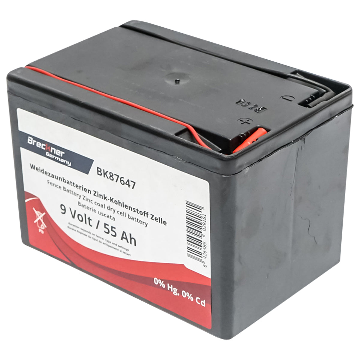 Baterie Uscata (nereincarcabila) 9v 55ah Pentru Gard Electric
