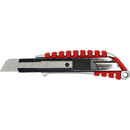 Cutter aluminiu cauciucat cu buton blocare 18 mm Proline 30041