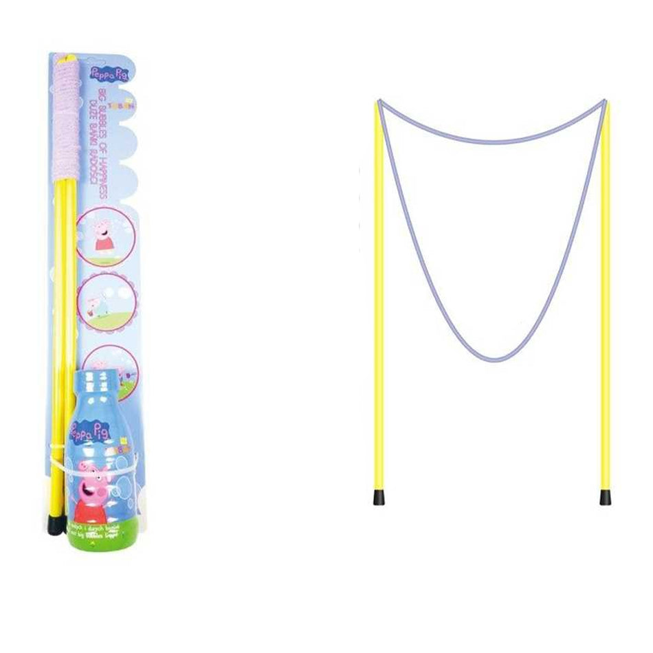 Set Bagheta 50 Cm +baloane De Sapun,250 Ml Peppa