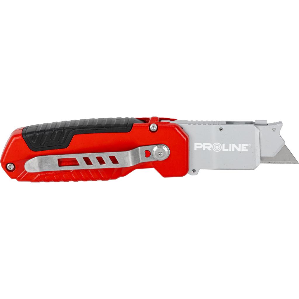 Cutter metalic pliabil cu lamă 60 mm, 3 poziții, carcasă ergonomic, PROLINE 30327
