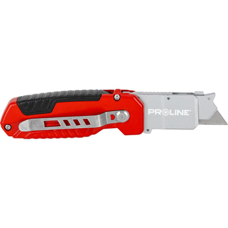 Cutter metalic pliabil cu lamă 60 mm, 3 poziții, carcasă ergonomic, PROLINE 30327