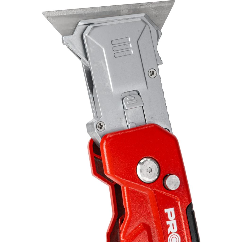 Cutter metalic pliabil cu lamă 60 mm, 3 poziții, carcasă ergonomic, PROLINE 30327