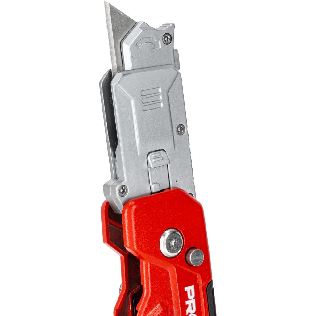 Cutter metalic pliabil cu lamă 60 mm, 3 poziții, carcasă ergonomic, PROLINE 30327