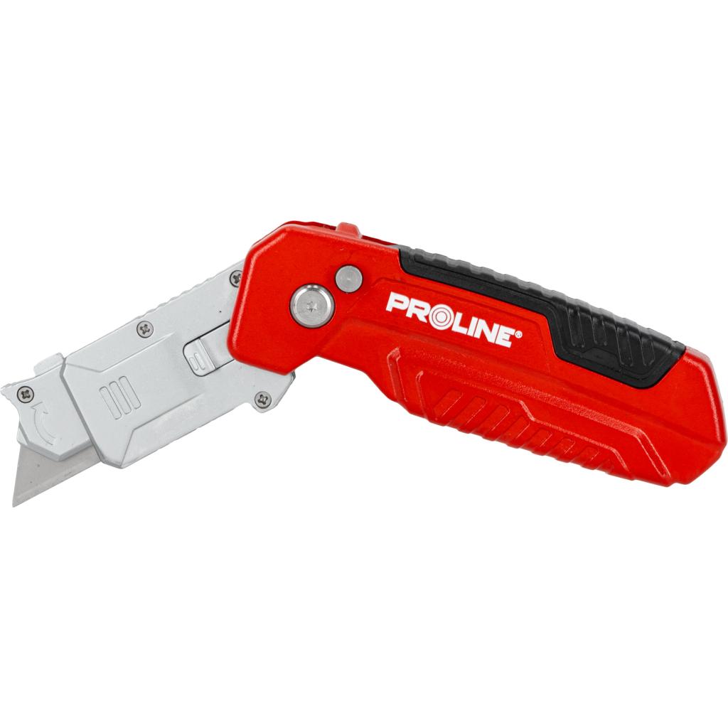 Cutter metalic pliabil cu lamă 60 mm, 3 poziții, carcasă ergonomic, PROLINE 30327