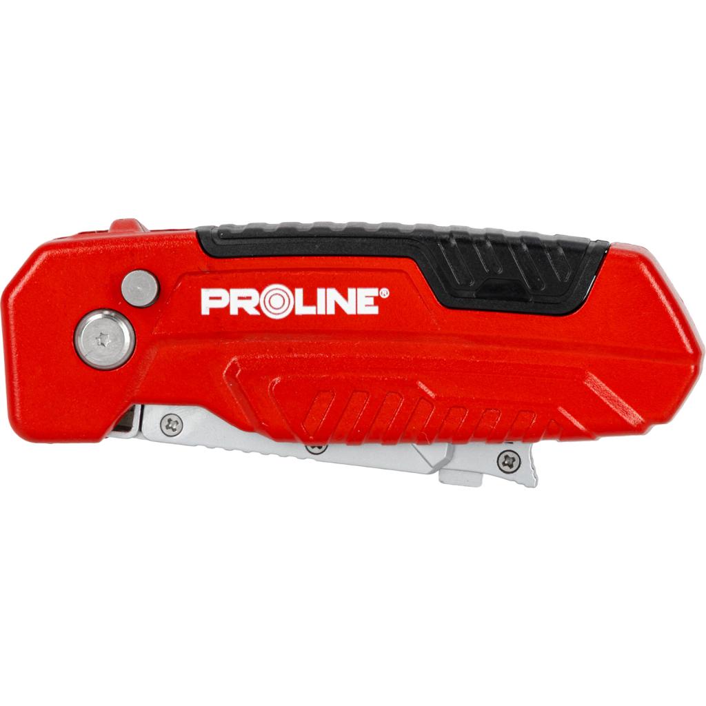 Cutter metalic pliabil cu lamă 60 mm, 3 poziții, carcasă ergonomic, PROLINE 30327