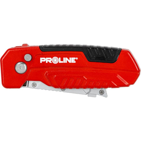 Cutter metalic pliabil cu lamă 60 mm, 3 poziții, carcasă ergonomic, PROLINE 30327
