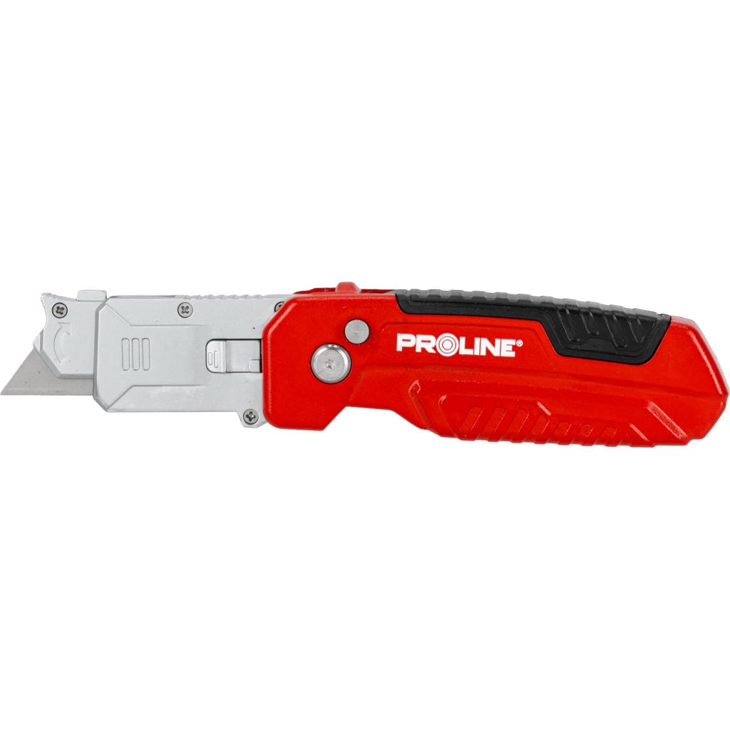 Cutter metalic pliabil cu lamă 60 mm, 3 poziții, carcasă ergonomic, PROLINE 30327