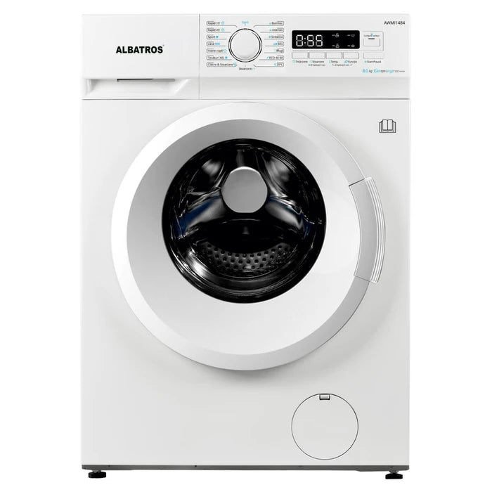 Masina De Spalat Rufe Albatros, 8 Kgslim, Motor Inverter, Alba