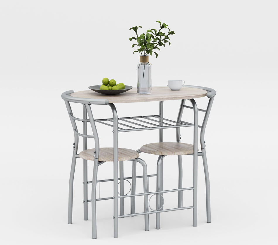 Set Masa Dual Cu 2 Scaune, 80x53x74 Cm