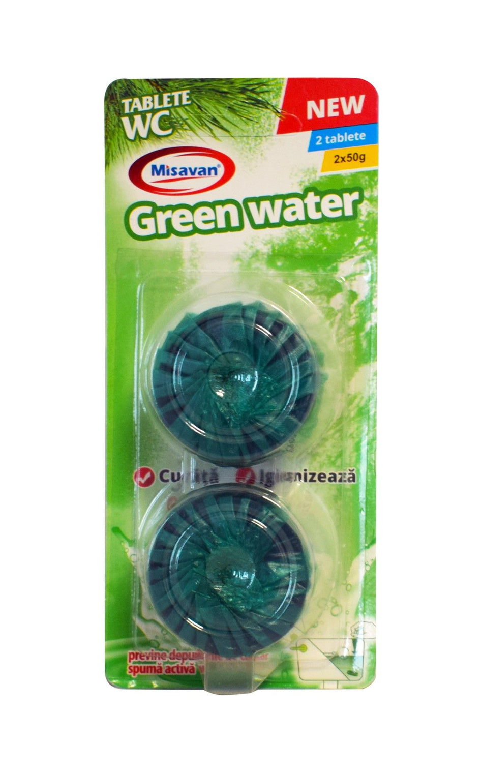 Tablete Bazin Wc Misavan Green Water