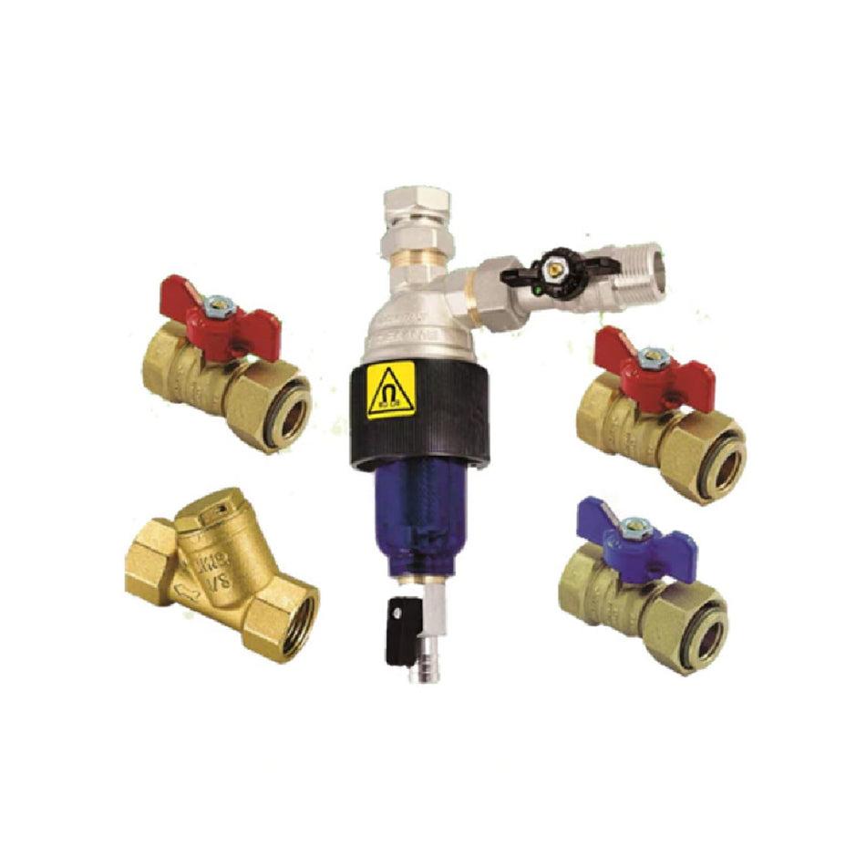Kit Sub-centrala Compus Din Filtru Magnetic Si Robineti Cu Sfera