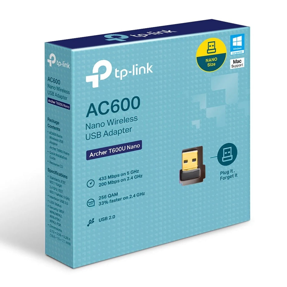 Adaptor Wireless Ac600 Archer T2u Nano Tp-lin
