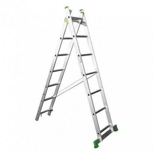 Scara Aluminiu Best Cu 2 Tronsoane Trepte
