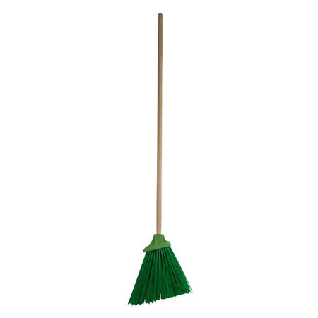 Mătură gospodărie cu mâner, verde, 1200 mm, fibre sintetice Polonia 32060