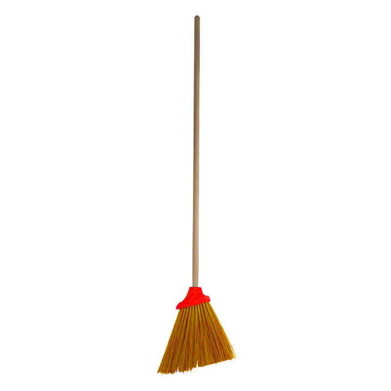 Mătură gospodărie cu mâner 1200 mm portocaliu Polonia 32061