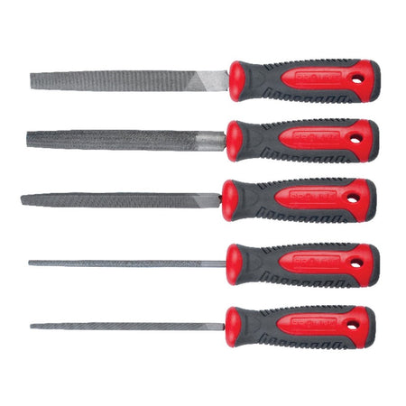 Set pile metal cu mâner bimaterial 200 mm, 5 piese, Proline 32265