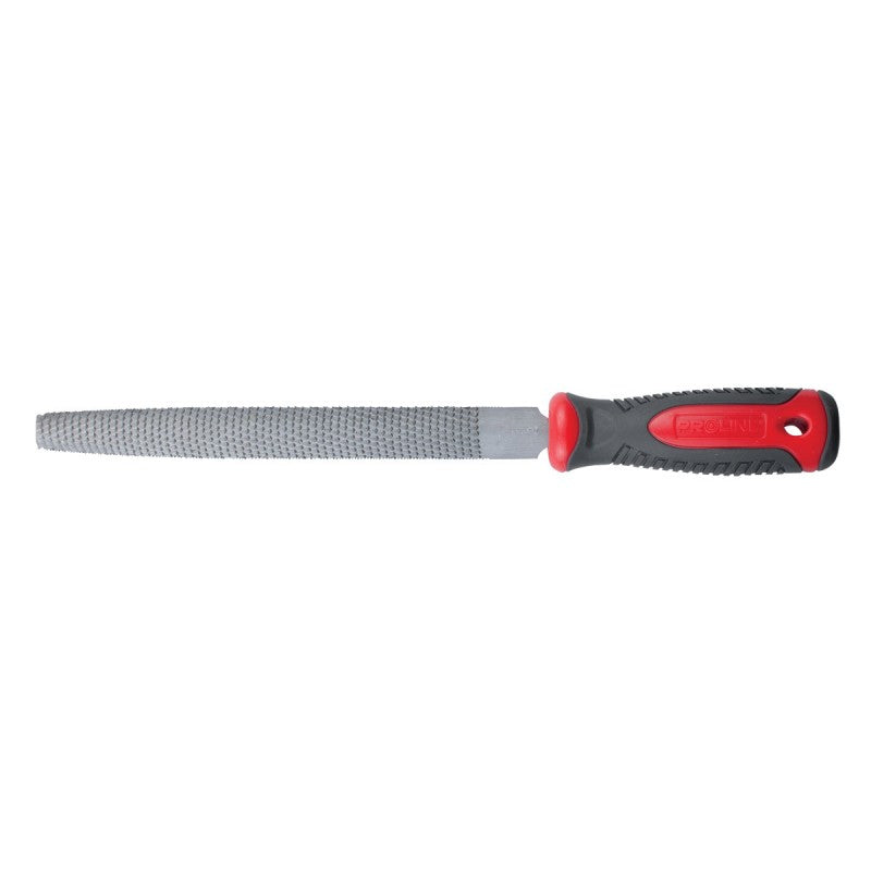 Răspilă semirotundă 200 mm cu maner bimaterial, oțel calit PROLINE 32922