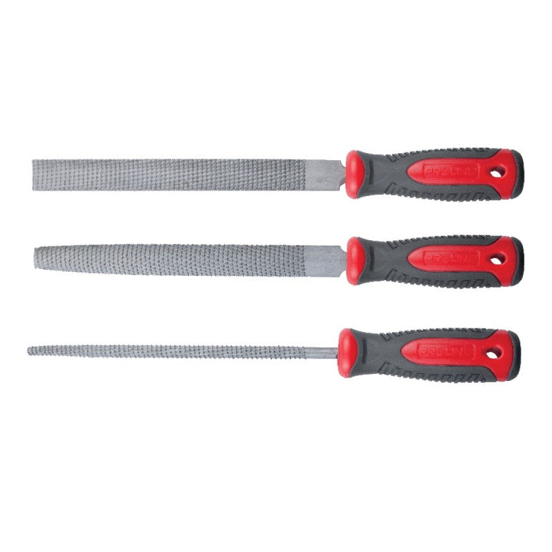 Set răspile cu mâner bimaterial 200 mm, 3 piese PROLINE 32942
