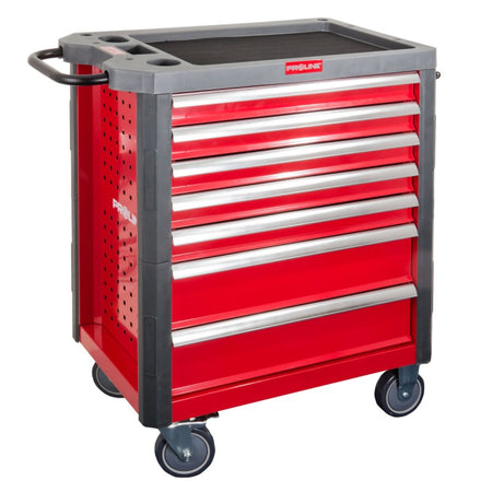 Dulap scule mobil cu 7 sertare, încărcare 40 kg/sertar, 706×450×950 mm, PROLINE 33107