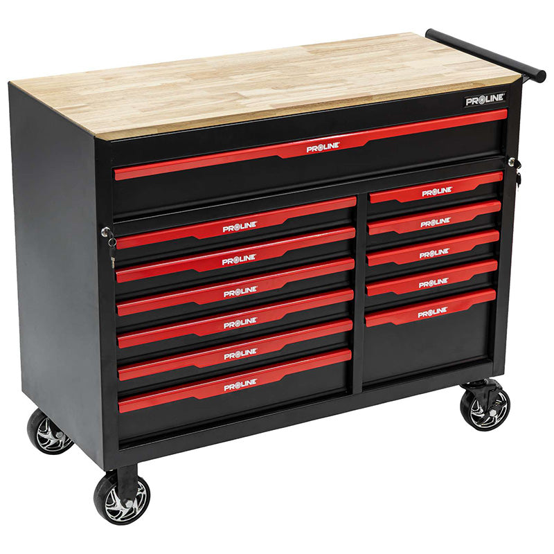 Dulap scule mobil cu 12 sertare, oțel, 1110×500×890 mm, PROLINE 33112