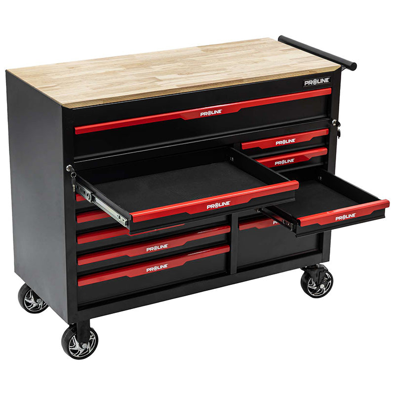 Dulap scule mobil cu 12 sertare, oțel, 1110×500×890 mm, PROLINE 33112