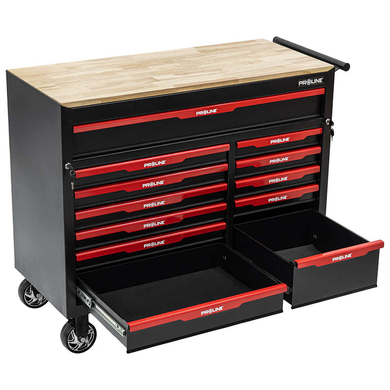 Dulap scule mobil cu 12 sertare, oțel, 1110×500×890 mm, PROLINE 33112