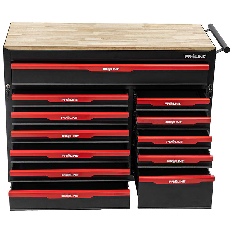 Dulap scule mobil cu 12 sertare, oțel, 1110×500×890 mm, PROLINE 33112