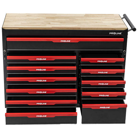 Dulap scule mobil cu 12 sertare, oțel, 1110×500×890 mm, PROLINE 33112