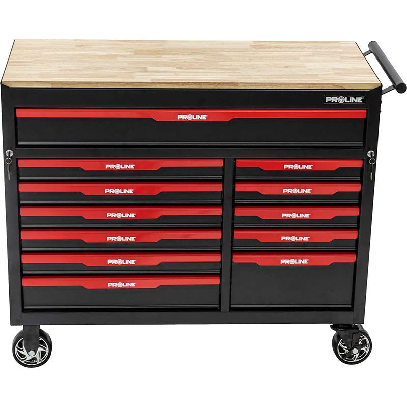 Dulap scule mobil cu 12 sertare, oțel, 1110×500×890 mm, PROLINE 33112