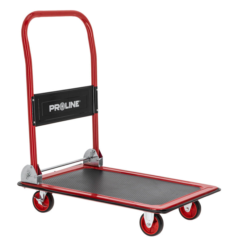 Cărucior transport pliabil cu platformă 150 kg, roți TPR, 73×47 cm PROLINE 33160