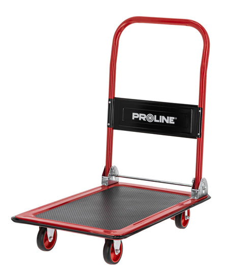 Cărucior transport pliabil cu platformă 150 kg, roți TPR, 73×47 cm PROLINE 33160