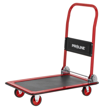 Cărucior transport pliabil cu platformă 150 kg, roți TPR, 73×47 cm PROLINE 33160