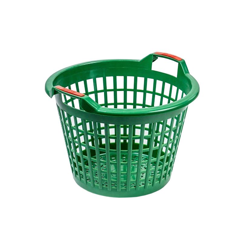 Coș plastic depozitare și transport 35 l, 330 × 475 × 320 mm, mânere colorate Polonia 35578