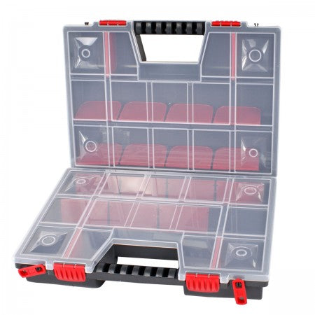 Cutie organizator dublă 130×290×390 mm, 30 casete, plastic, PROLINE.HD 35706
